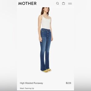 MOTHER Denim Skinny Flared Jeans